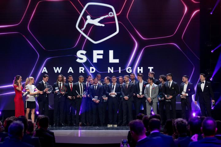 <p>Alle Gewinner der SFL Award Night 2019 auf einen Blick. Bild: Urs Lindt/freshfocus</p>