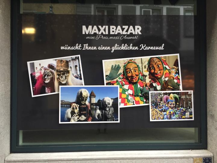 <p>Gut gemeint, nicht ganz den lokalen Gepflogenheiten entsprechend: Maxi Bazar wünscht schönen Karneval statt Fasnacht.</p><p> </p>