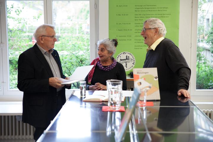 <p>Von links: Werner Grond, Maria Greco und Edi Häfliger.</p>