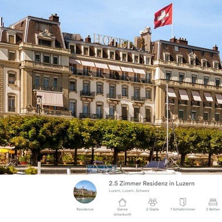 Grand Hotel «National» ist auf «Airbnb»